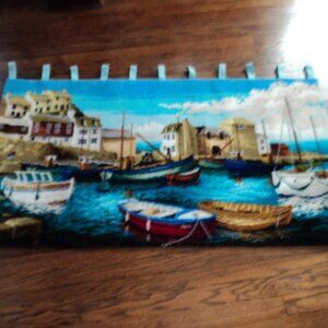 vintage tapestry wall hanging~ large size~ 50" w x 27.5"h